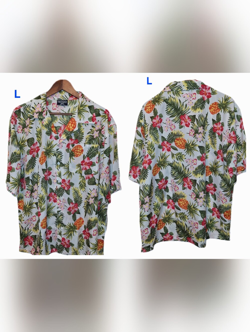 Premium Hawaiian Aloha Shirt 4-Pack Bundle – Izod, Denim & Flower, Pacific & Co. - Picture 7 of 16
